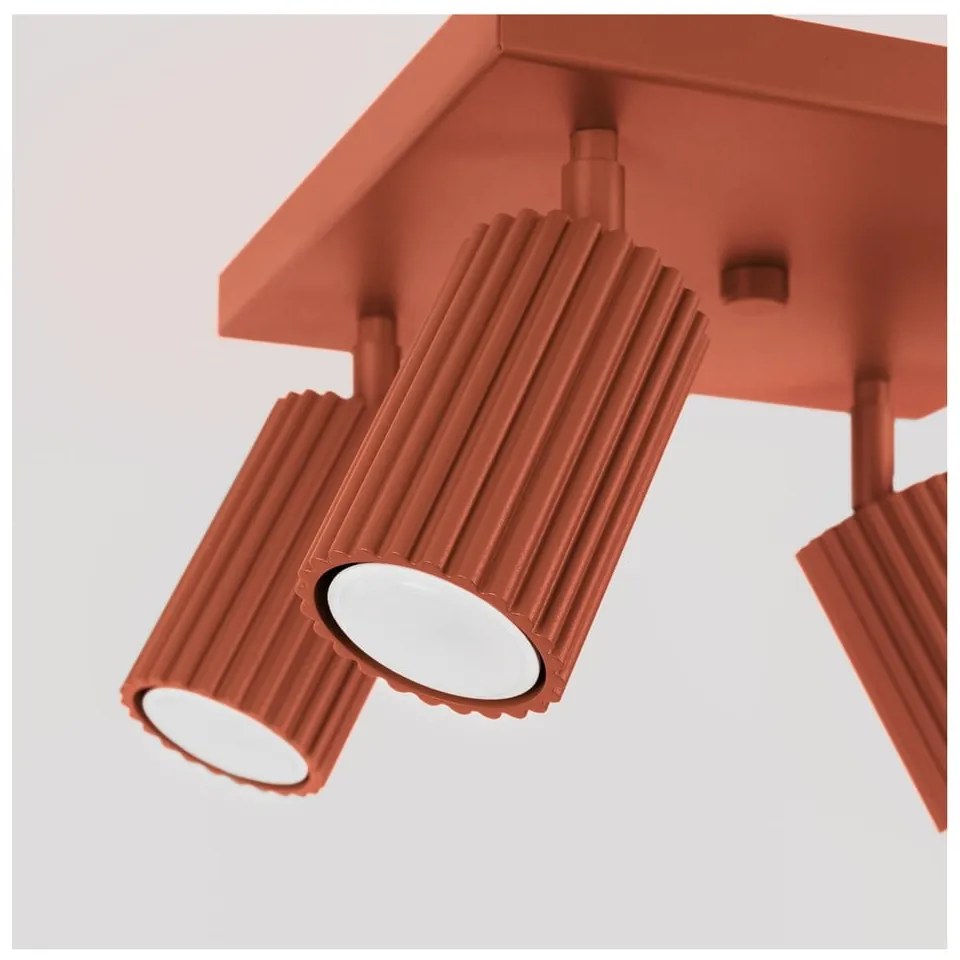 Téglavörös spotlámpa 25x25 cm Gleam – Sollux