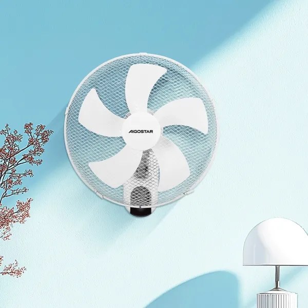 Aigostar - Fali ventilátor 45W/230V fehér + távirányító
