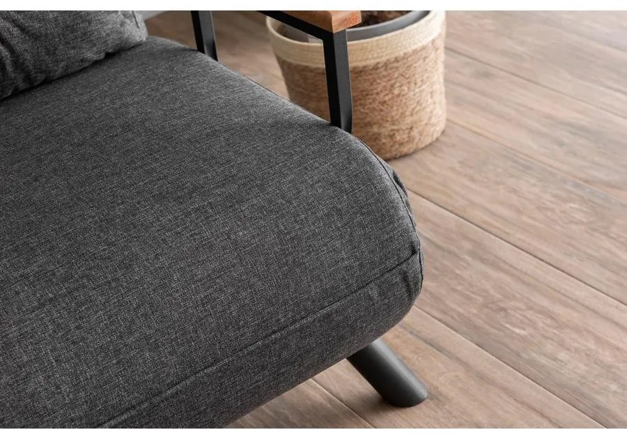 2 személyes kanapéágy Homoko 2-Seater - Sötét Szürke
