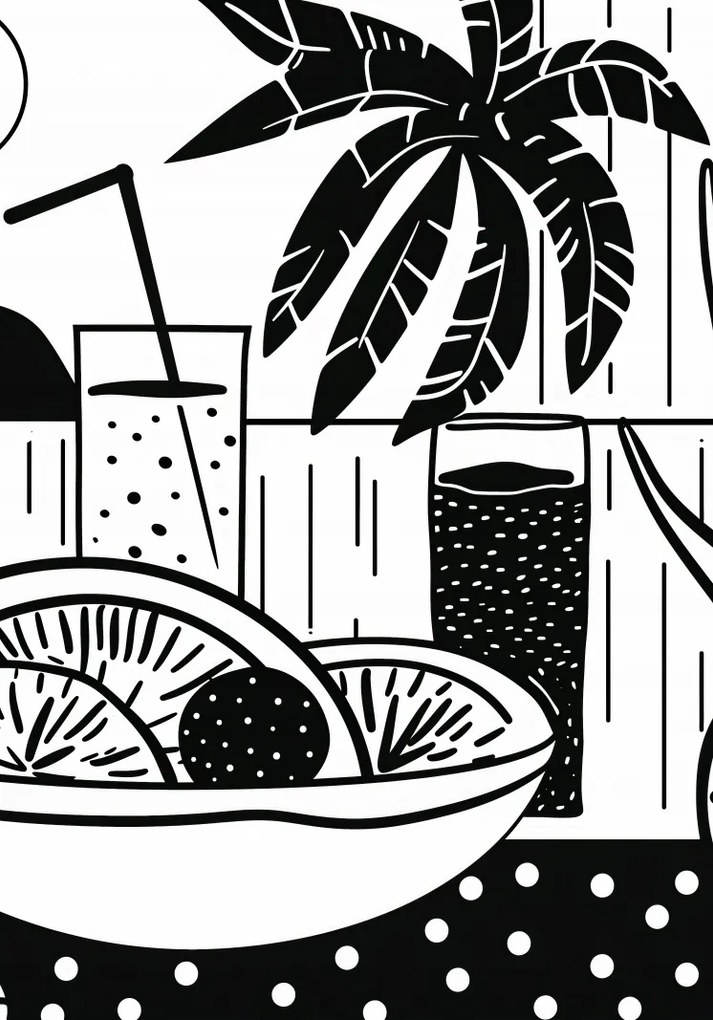 Poszter 70x100cm Trópusi játék