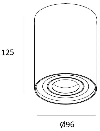 Zuma Line 94354-N - Spotlámpa RONDOO 1xGU10/50W/230V arany