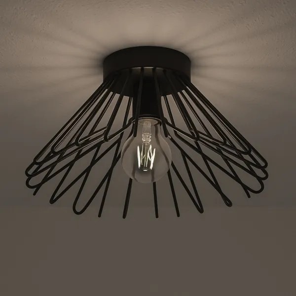 ONLI - Mennyezeti lámpa DUCCIO 1xE27/22W/230V átm. 30 cm fekete