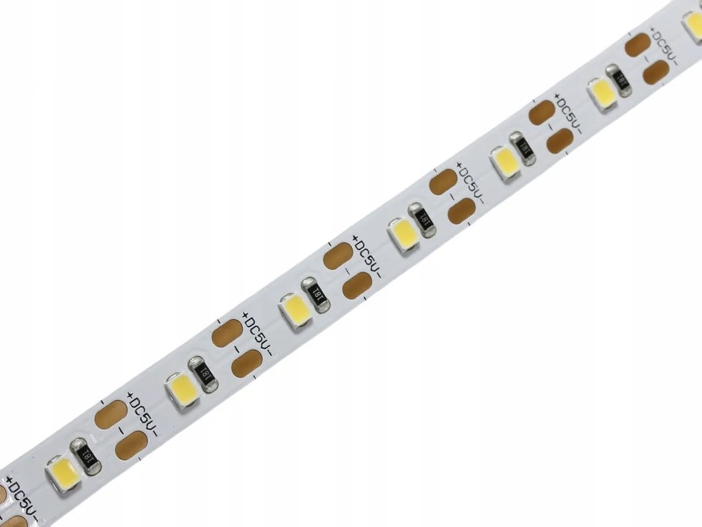 Led Szalag 5V DC Usb 3,6W /m 300 Smd 2835 IP20 8mm Fehér Hideg 6000K Opticon