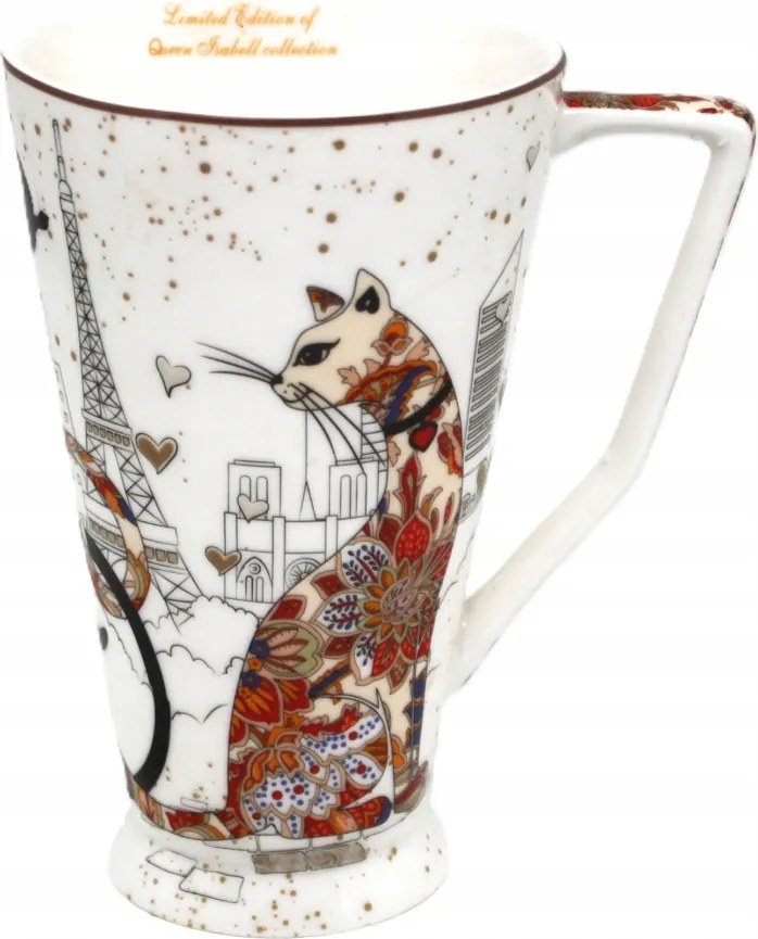 Porcelán bögre macska motívum macska queen macska szerelmeseinek Nagy