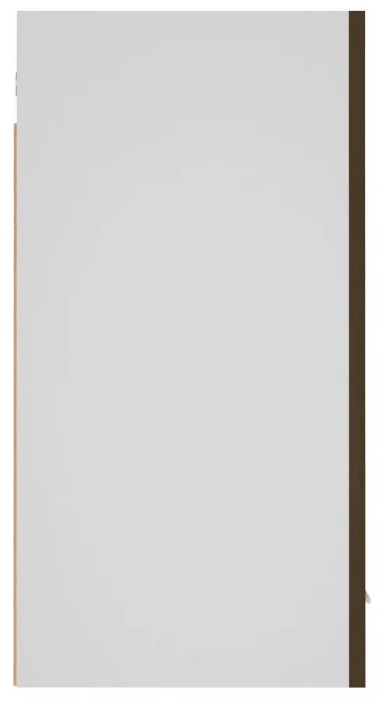 “Lyon” barna tölgyszínű szerelt fa éjjeliszekrény