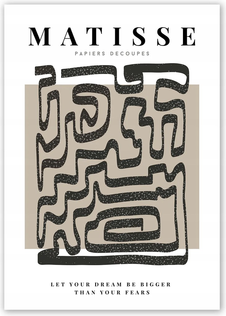 Boho absztrakt Matisse Poszter 21x30 cm #W20