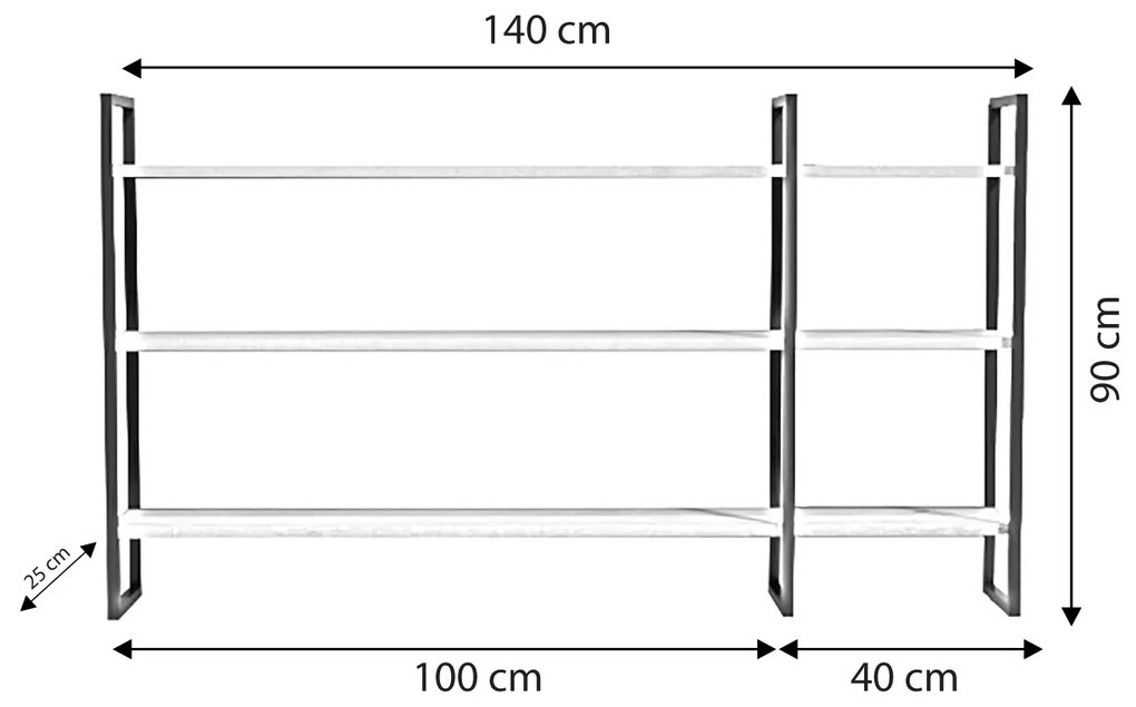 Polc Wien (tölgy + fekete). 1073521