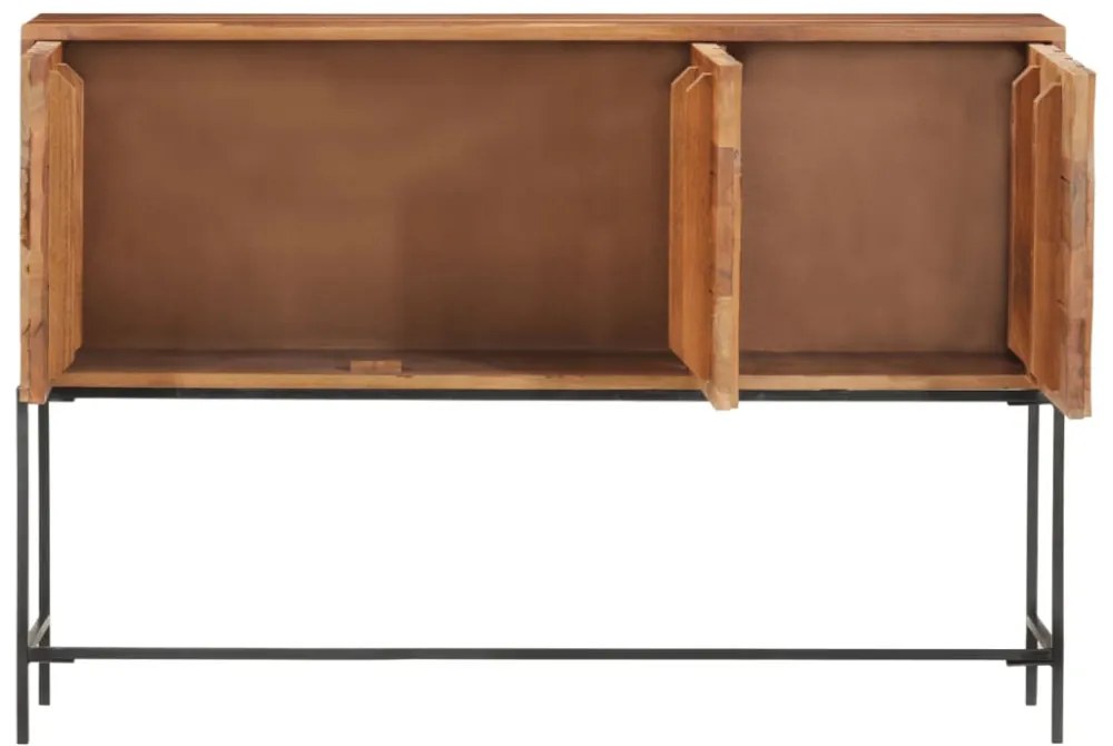tömör akácfa tálalószekrény 110 x 28 x 76 cm