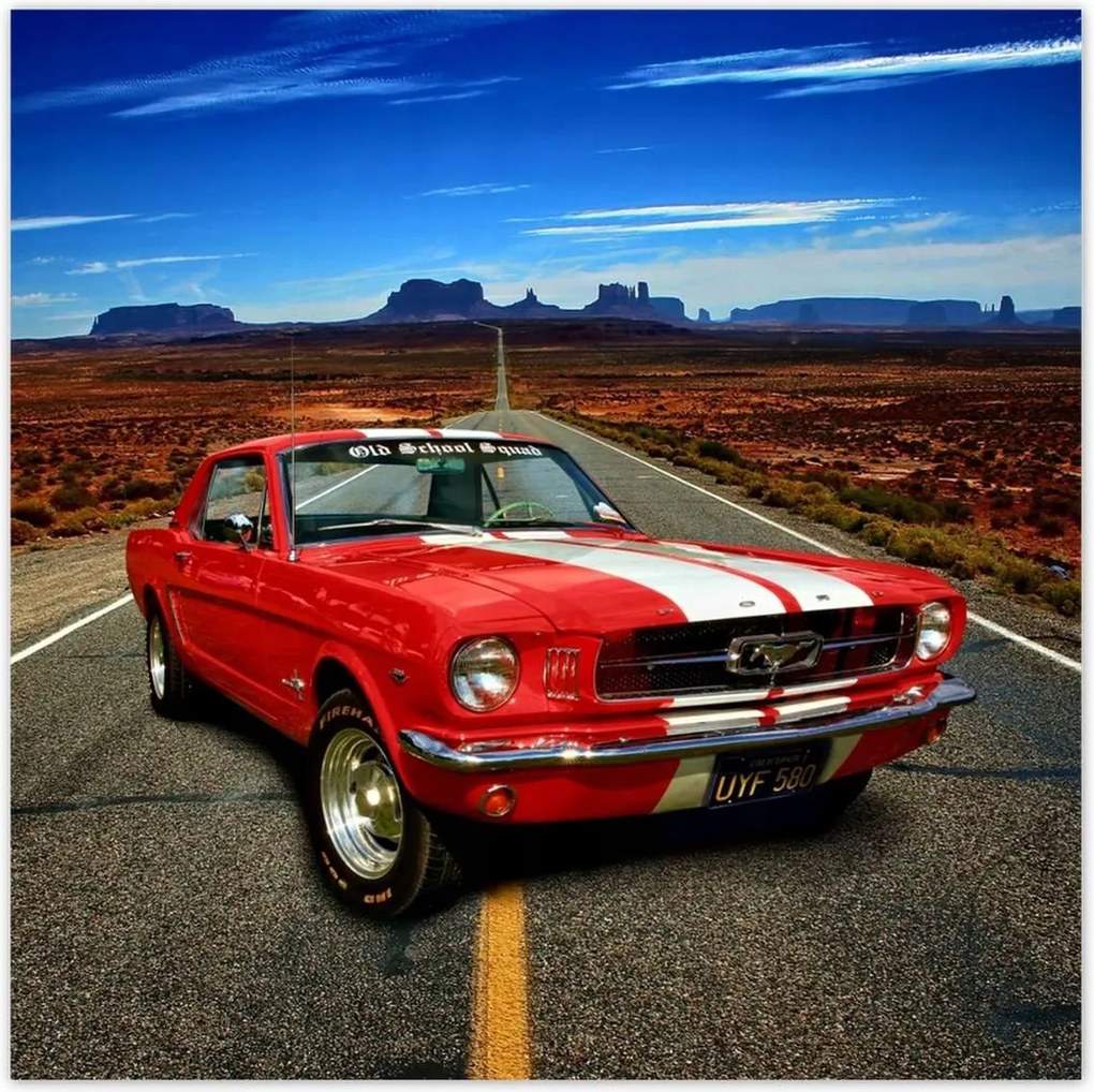 Poszterek 100x100 Ford Mustang Autópálya