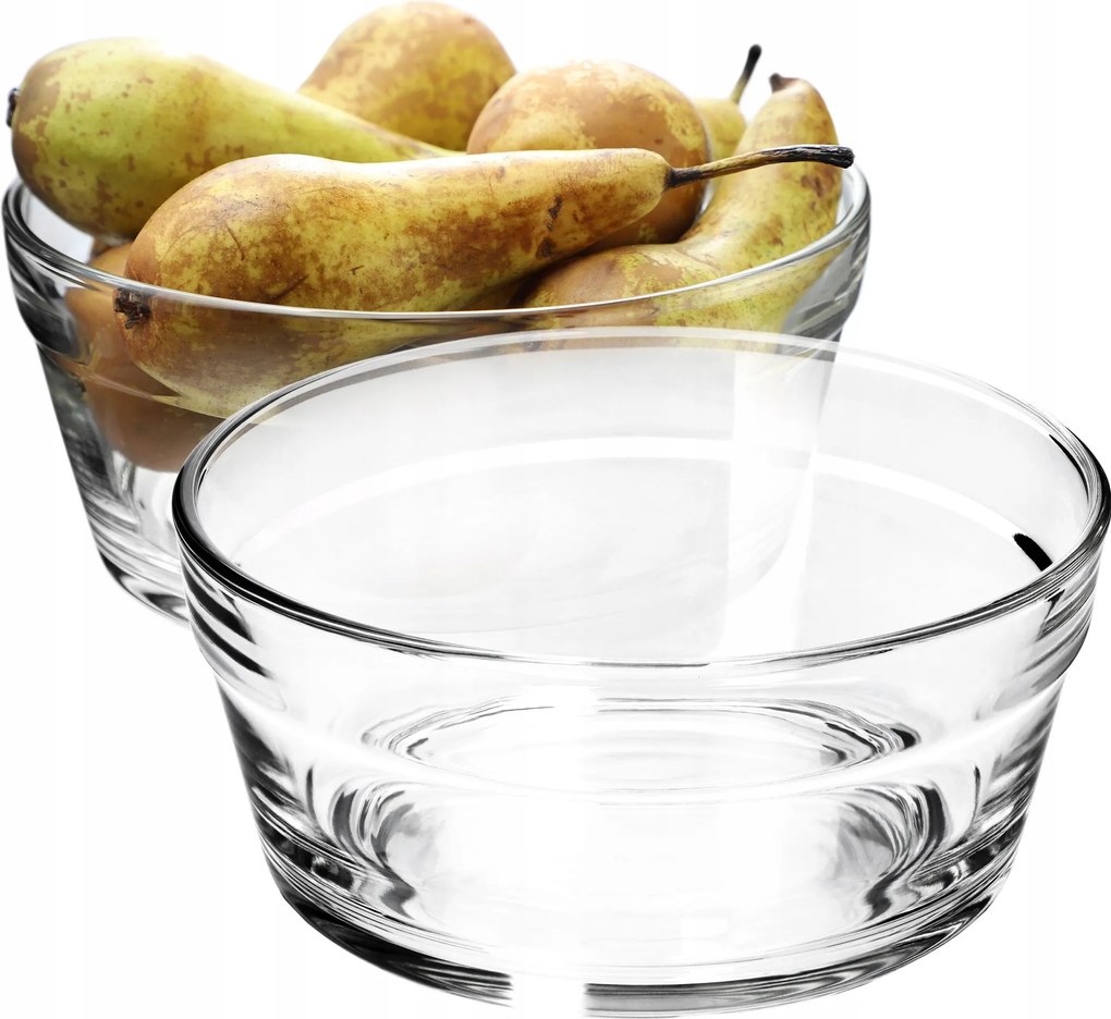 Saláta tálaló Üvegtál Salátához 17cm 2db