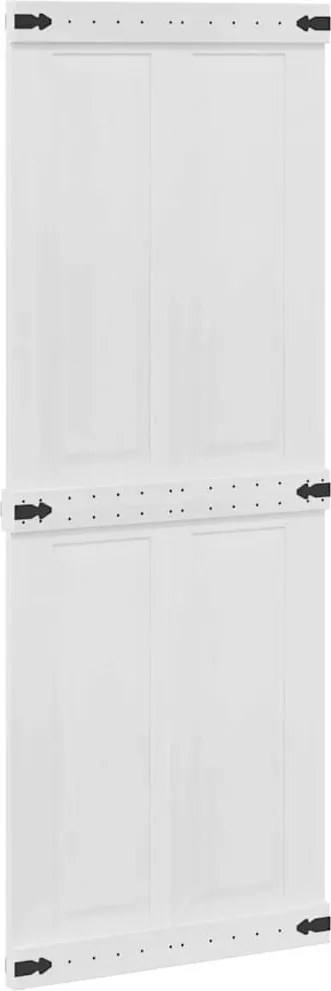 vidaXL Ajtó Corona Fehér 80 x 210 cm Faanyag