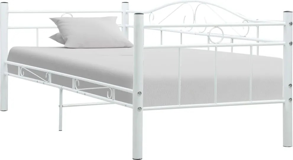vidaXL fehér fém kanapéágy-keret 90 x 200 cm