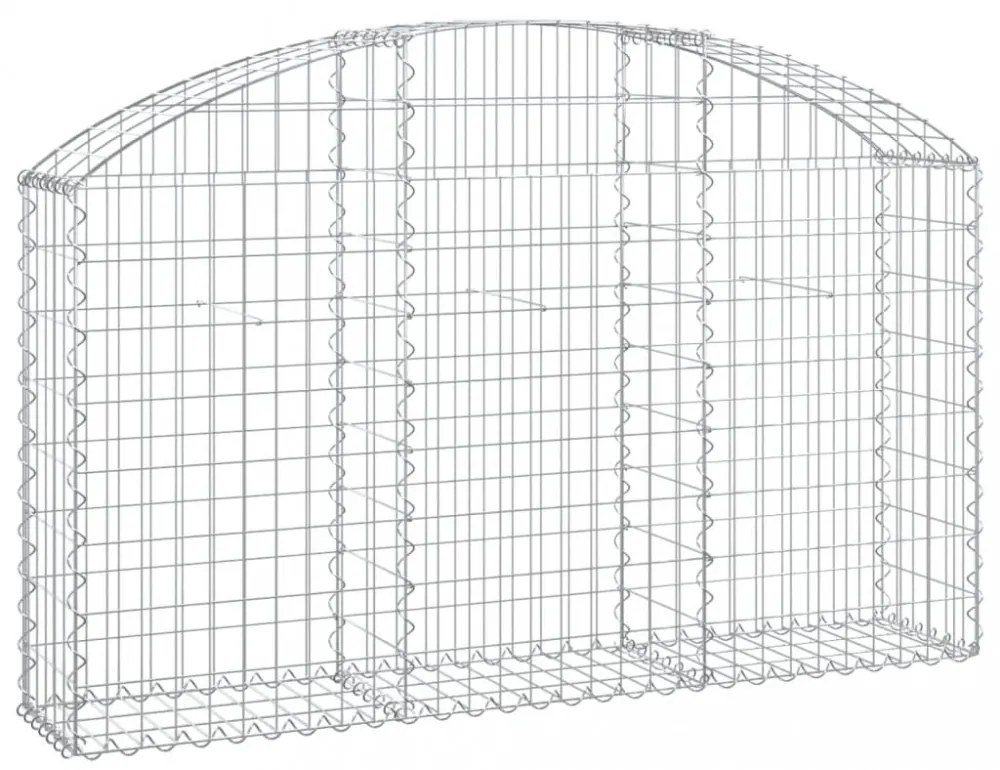 íves horganyzott vas gabion kosár 150x30x80/100 cm