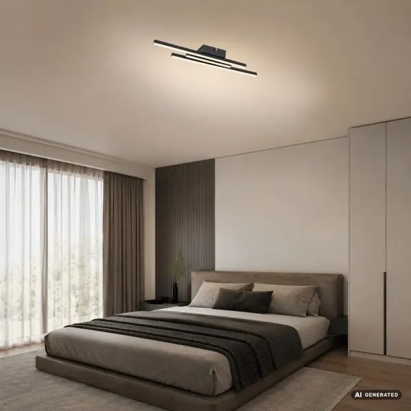 Rabalux 71491 - LED mennyezeti lámpatest LIRIEN LED/18W/230V 4000K fekete