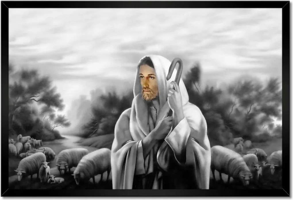 Poszterek keretben 60x40 Jó Pásztor Bárányok
