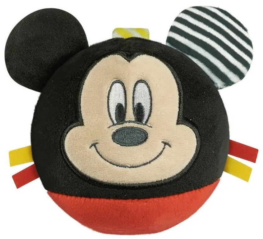 Disney Mickey plüss labdafigura, baba csörgő Clementoni