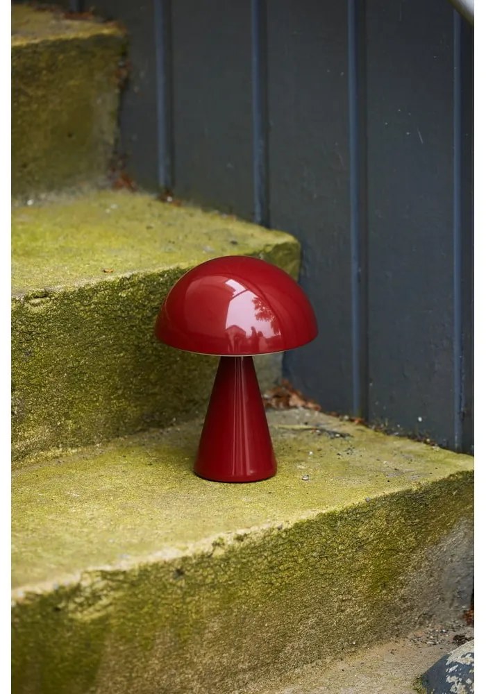 Piros LED dimmelhető asztali lámpa (magasság 20 cm) Mush – Hübsch