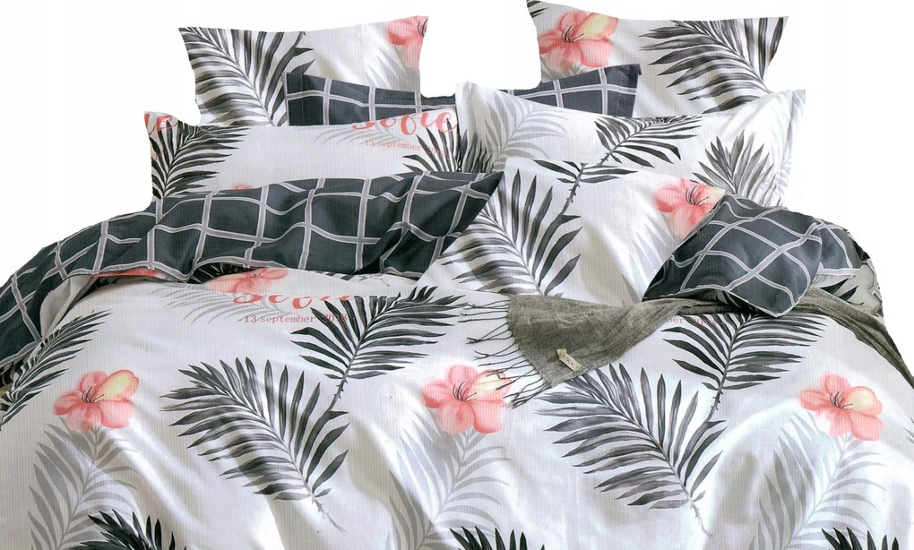 Ágynemű Garnitúra 160X200 100% Pamut 3RÉSZES Új Kétoldalas Minták