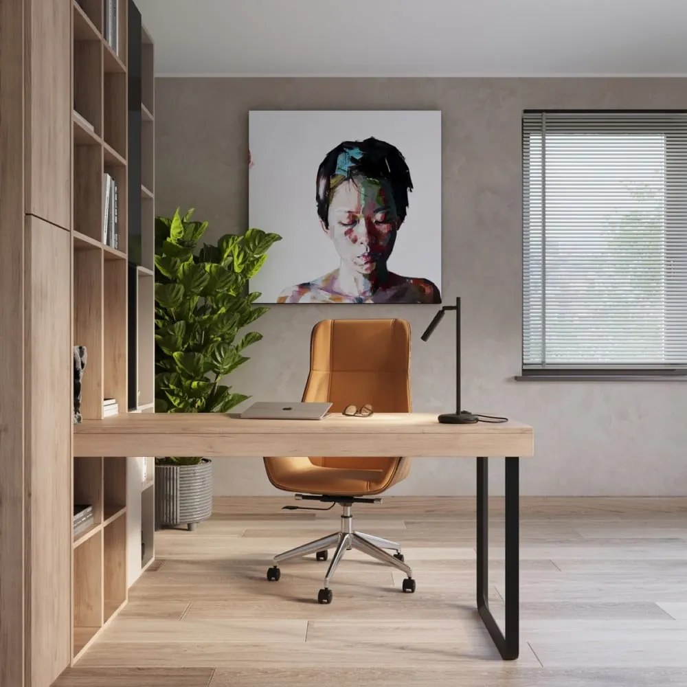 Fekete asztali lámpa (magasság 43 cm) Fideus – Sollux