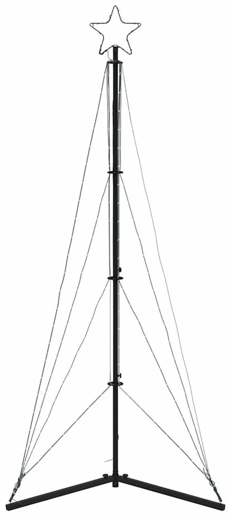 meleg fehér LED karácsonyfa 363 LED 182 cm