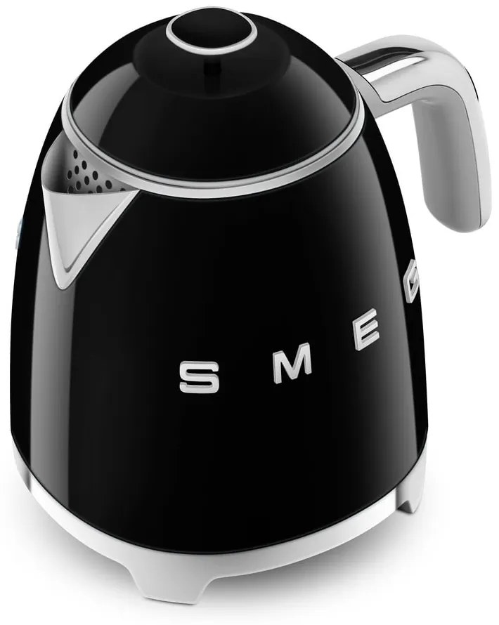 Fekete rozsdamentes acél vízforraló 800 ml Retro Style – SMEG