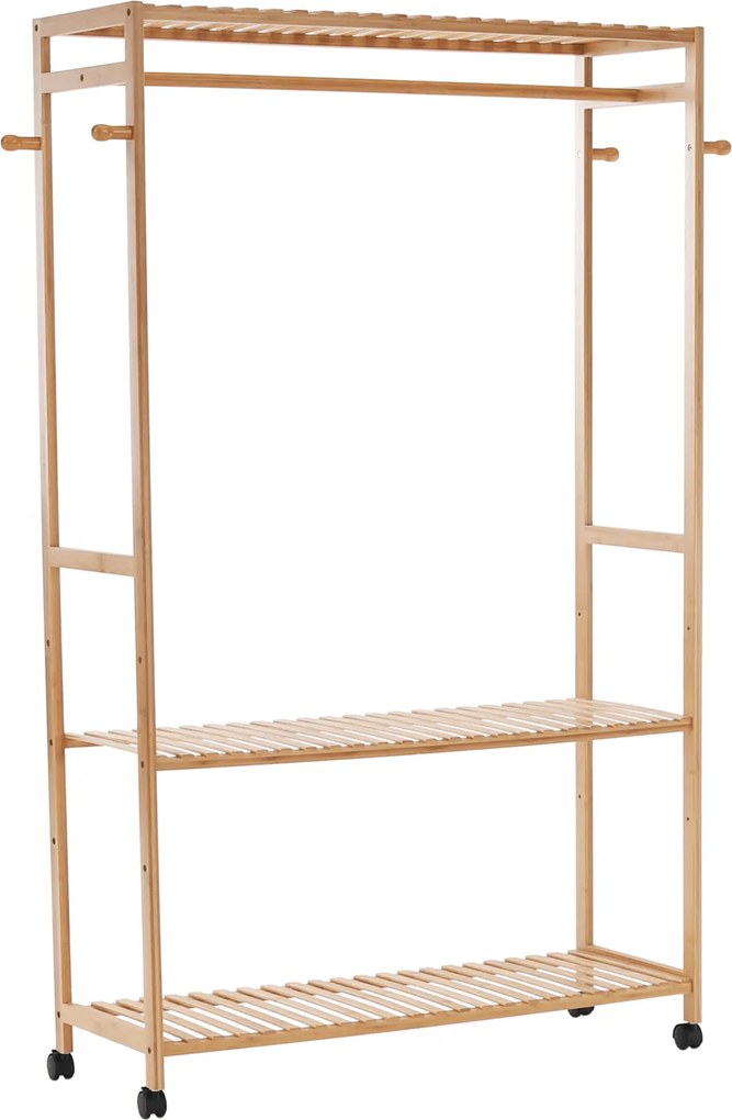 Szekrény szervező, természetes bambusz, MELAR