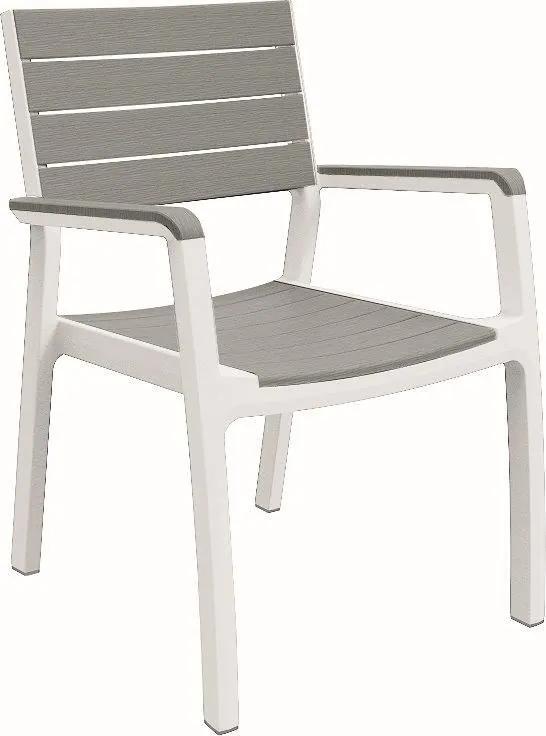 Kerti műanyag szék Harmony - fehér