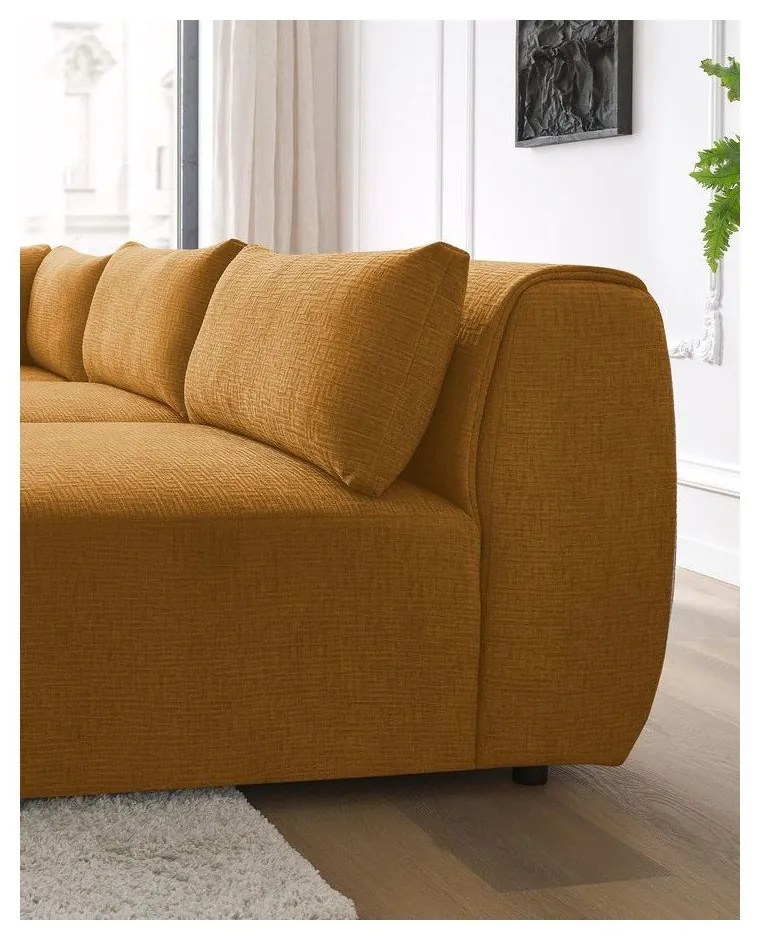 Mustársárga sarokkanapé (variálható) Jeanne – Bobochic Paris