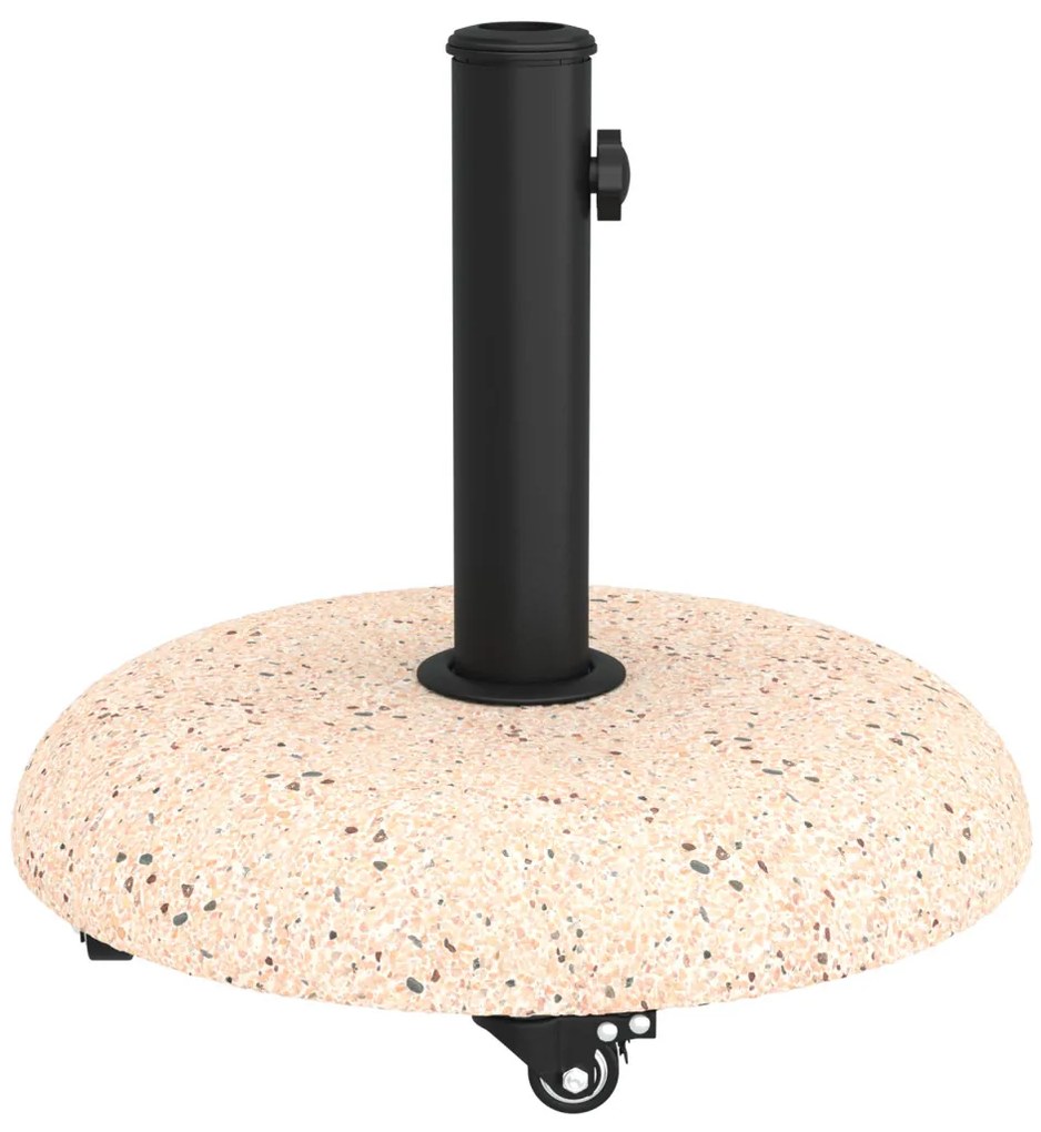 Kerekes Napernyő Talapzat 37/42/52/58mm Rúdhoz Sárga Beton