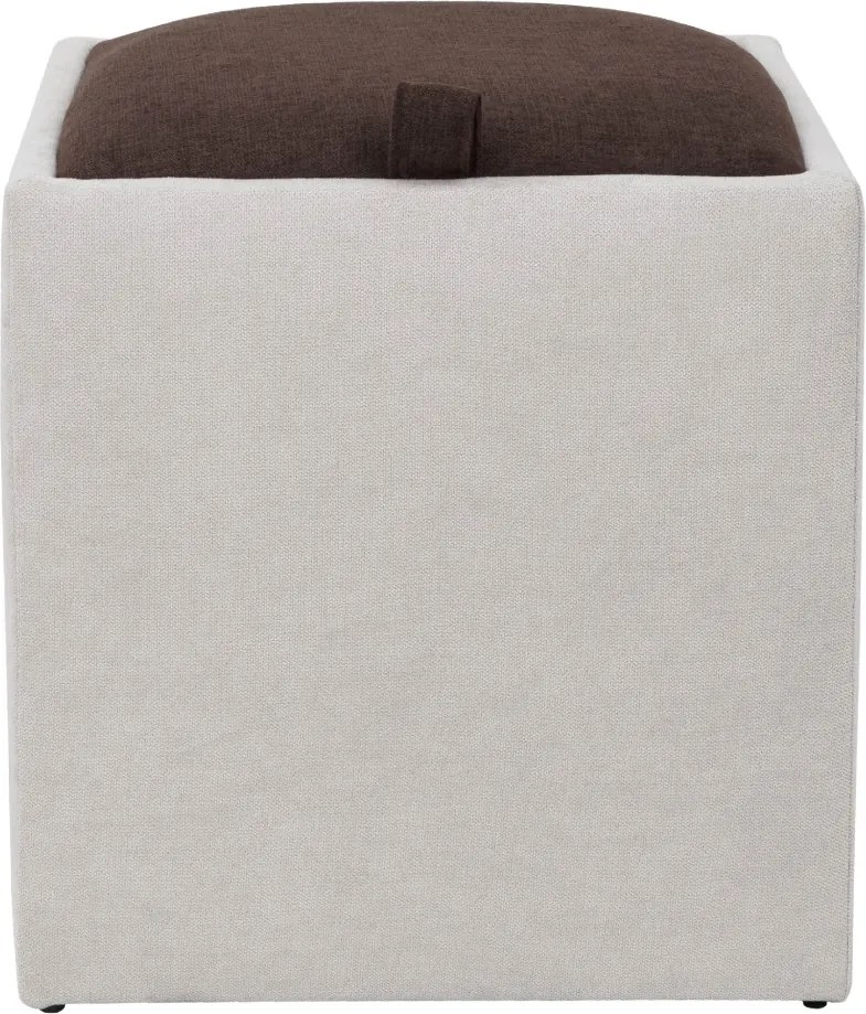 Box puff - K08/K07 szövet - krém/barna R