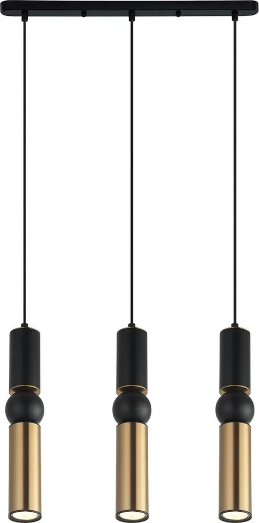 Italux modern függeszték isidora antik bronz fekete itxpnd-14290-3a-bk-bro