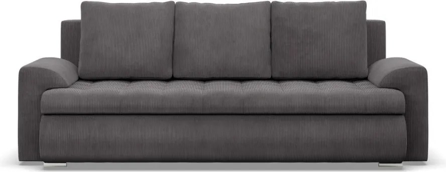 Tokio kanapéágy, kordbársony, szürke