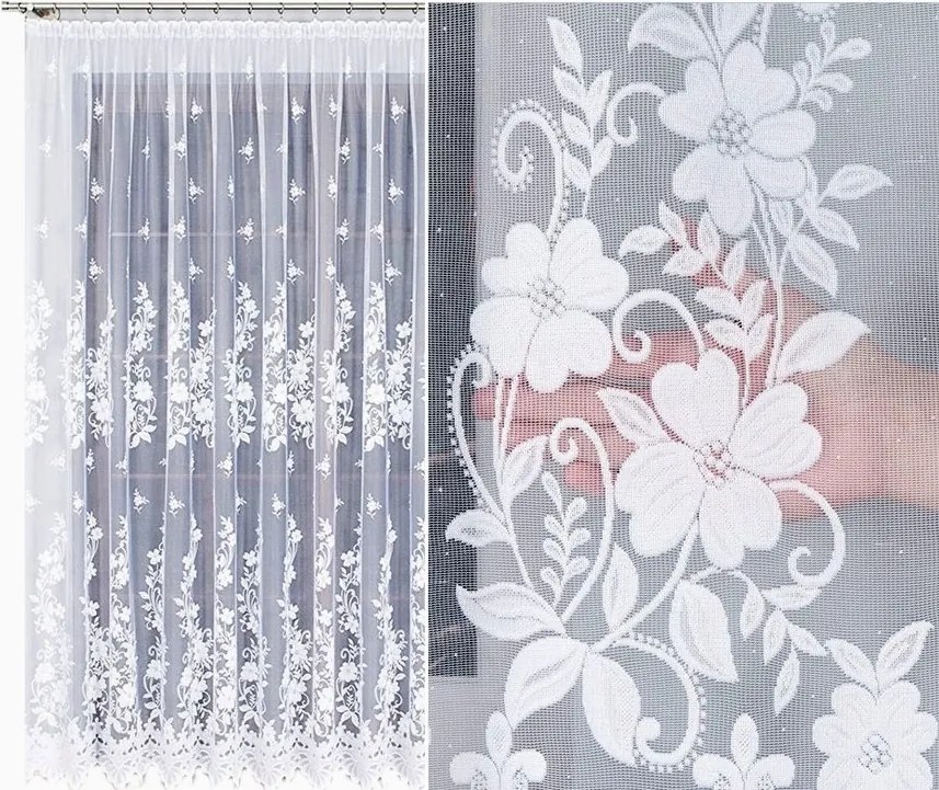 Lajos jacquard mintás függöny 023092, 300x250cm egyenes (kész) szegéllyel