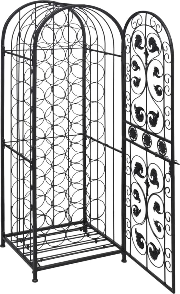 vidaXL fém bortartó állvány 45 palackhoz