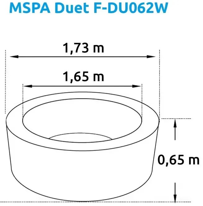 Felfújható pezsgőfürdő Marimex MSPA Duet F-DU062W