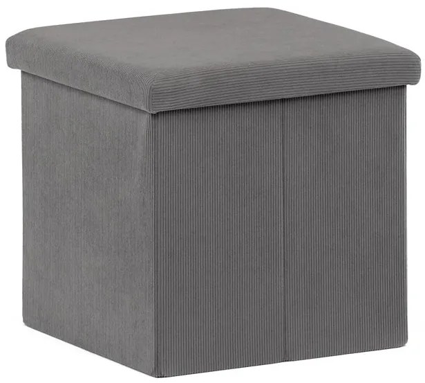 Szürke Kordbársony Tárolós Puff. TAB-471 GREY6