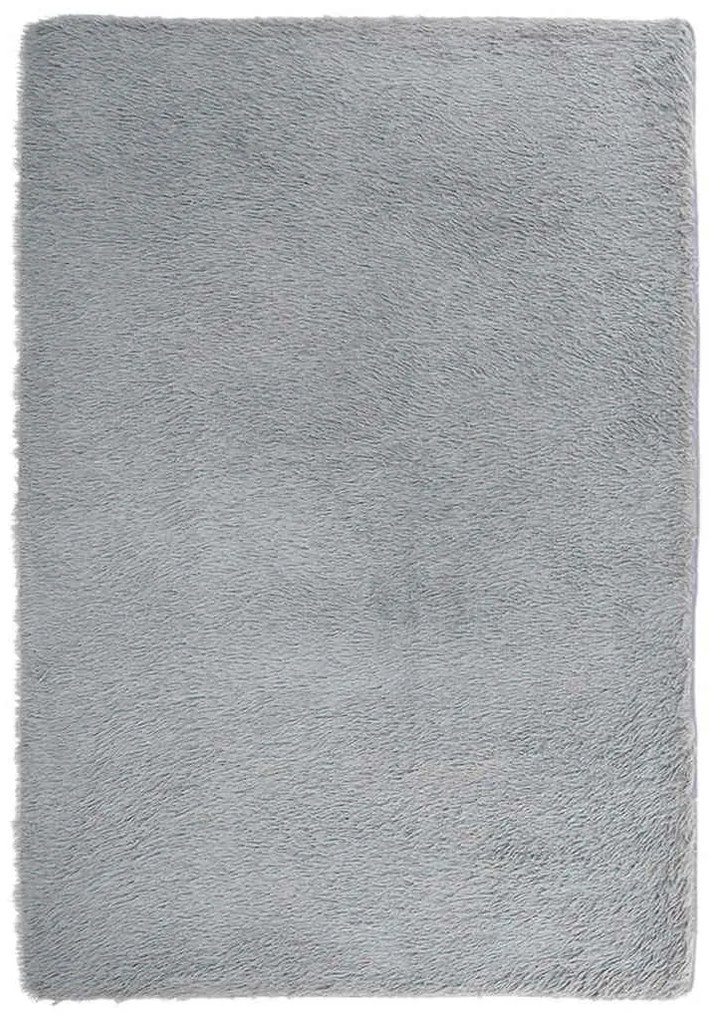 ezüstszürke hosszú szálú NAVARRA bozontos szőnyeg 200x290 cm