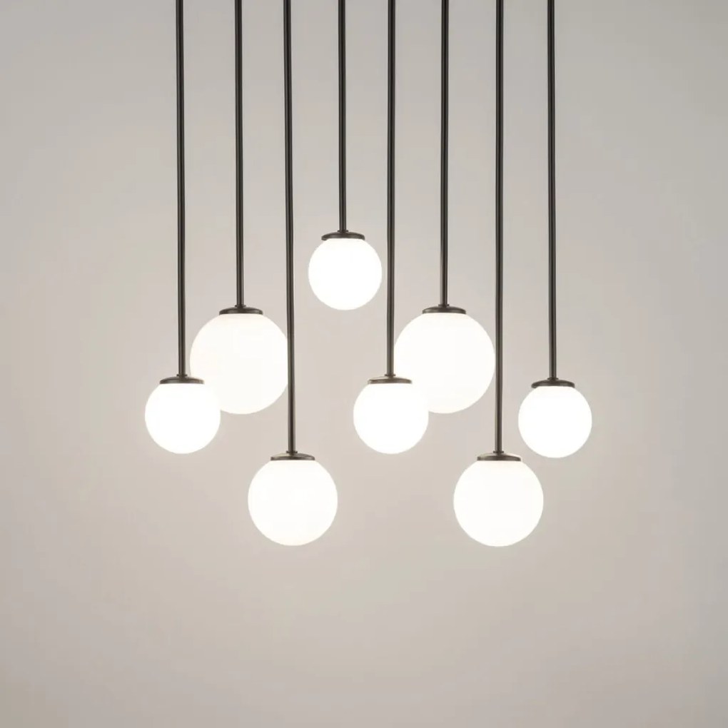 SIGMA LIGHTING 33495 TULIA Kristály Mennyezeti Lámpa Fehér, Fekete G9 IP20