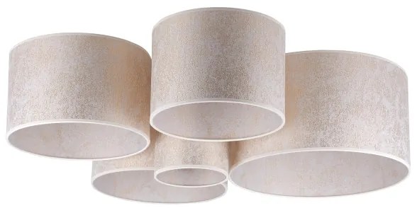 Duolla - Mennyezeti lámpa ROLLER PENTO 5xE27/60W/230V arany