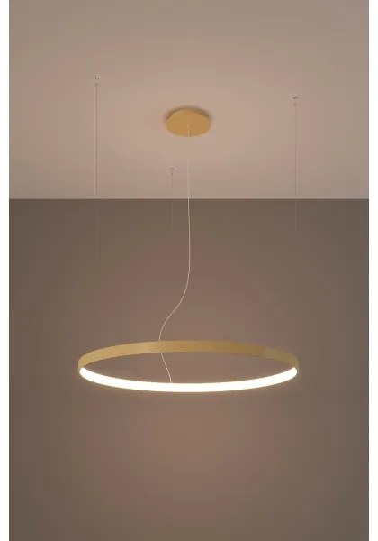 Thoro TH.216 - LED Csillár zsinóron RIO LED/30W/230V CRI90 3000K átm. 55 cm arany