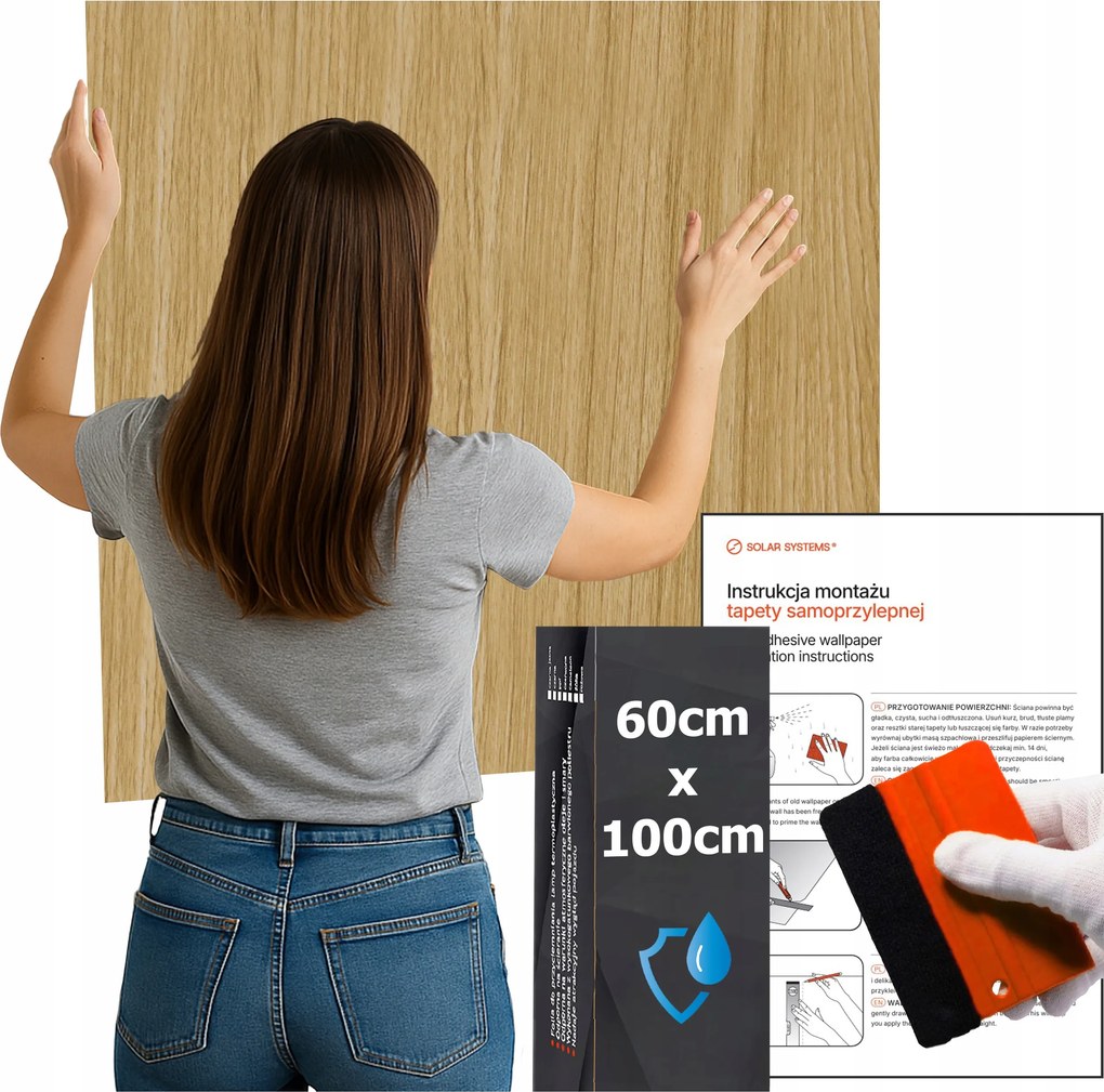 Öntapadós tapéta Vízálló Konyha Fal Bútor Tölgy Klasszikus