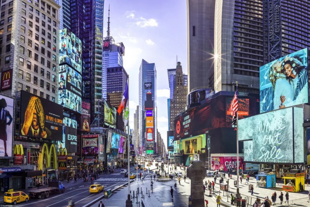 Poszter 45x30cm Times Square, Assaf Frank