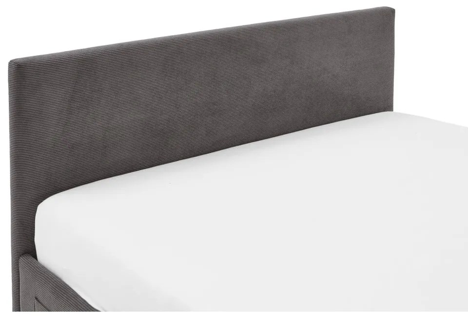 Antracitszürke kárpitozott gyerekágy ágyrács nélkül 140x200 cm Cool – Meise Möbel