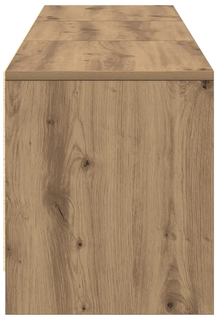 TV Szekrény LED világítással Artisan Tölgy 165x34x40 cm Szerelt Fa