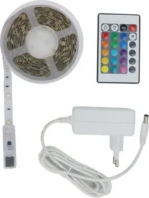 Rabalux led szalag strip 5méteres 19w ip20 távirányítóval rgb 30 led/m, 10cm-enként vágható