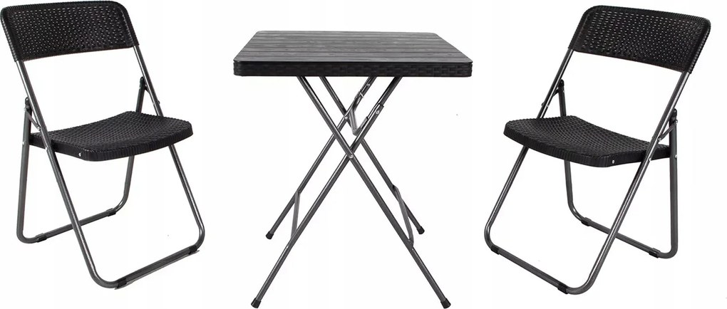 Linder Exclusiv Kerti szett Bistro Set Fekete