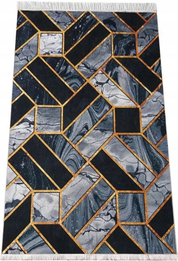 Fekete És Arany szőnyeg 04 160x220