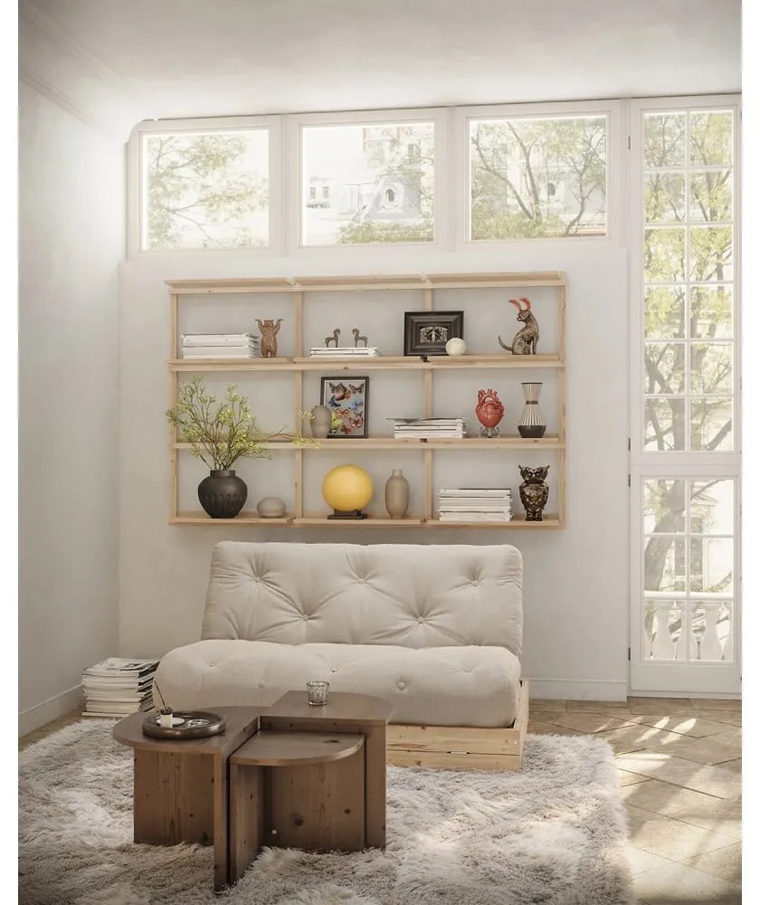 Bézs kinyitható kanapé 145 cm Flip – Karup Design