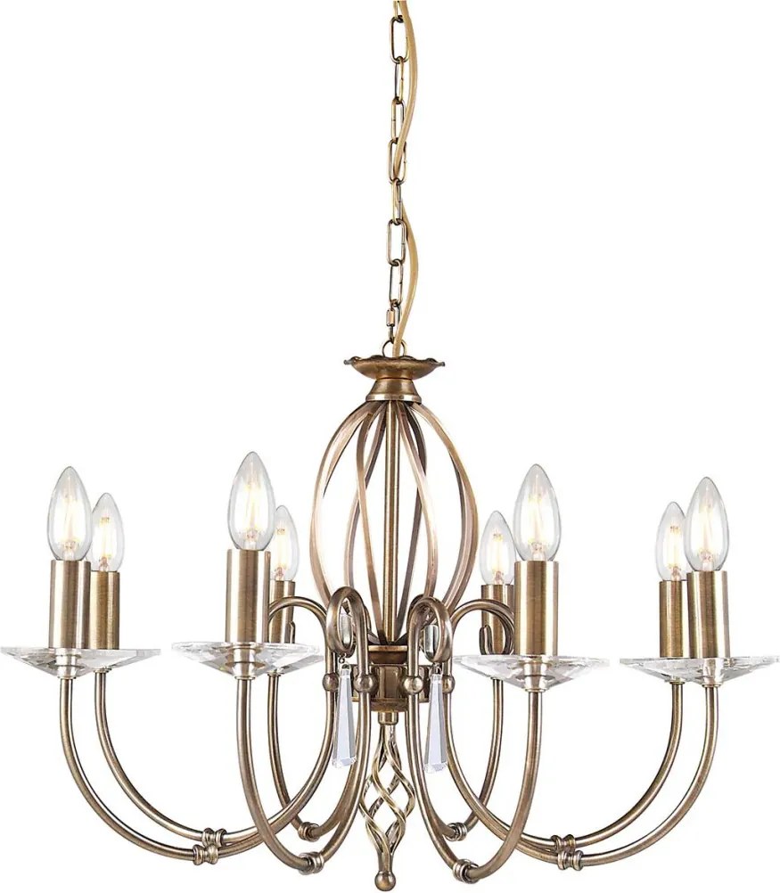 Elstead Lighting AEGEAN AG8-AGED-BRASS Csillár 8x60W/E14