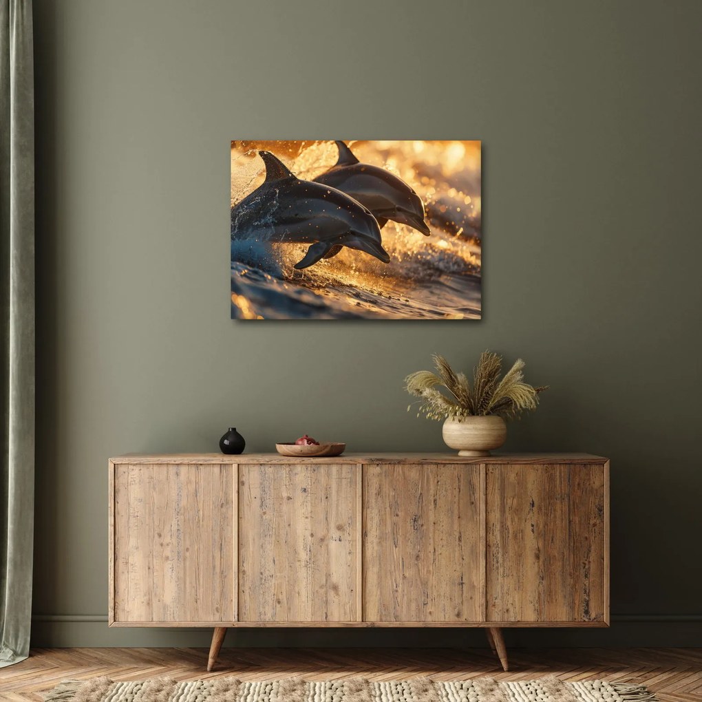 Kép - Delfinek (70x50 cm)